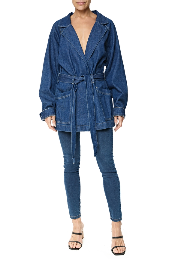 Blazer Jeans Azul - DG76278 Curadoria Dress & Go