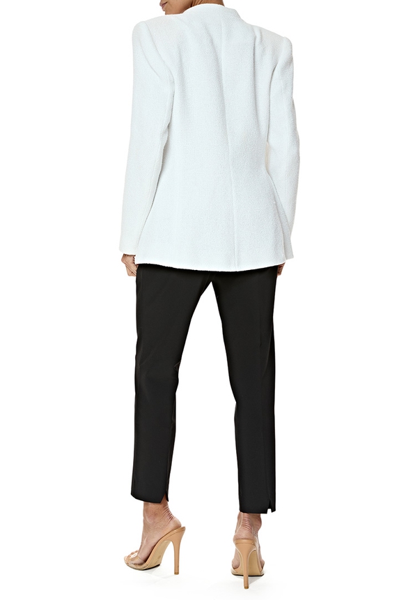 Blazer Malha Branco - DG76987 Zara