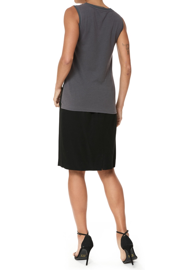 Blusa Algodão Cinza - DG75863 Ann Taylor