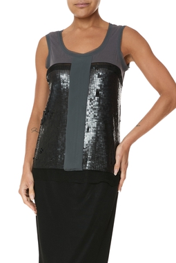 Blusa Algodão Cinza
