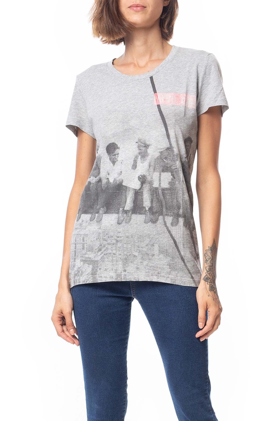 Blusa Algodão Estampado - DG76709 Emporio Armani