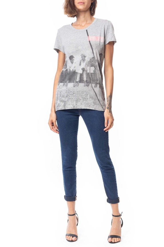 Blusa Algodão Estampado - DG76709 Emporio Armani