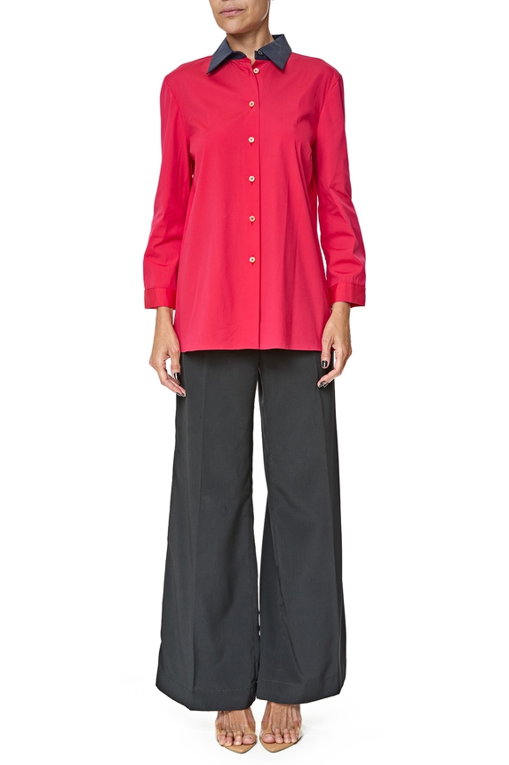 Blusa Algodão Vermelho - DG76649 Prada