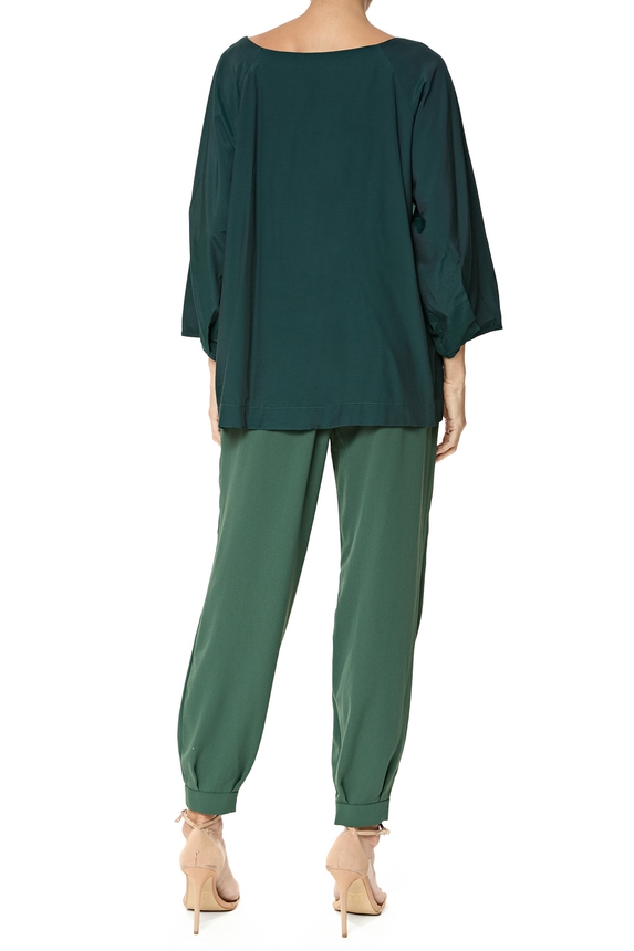 Blusa Cetim Verde - DG76273 Alcaçuz