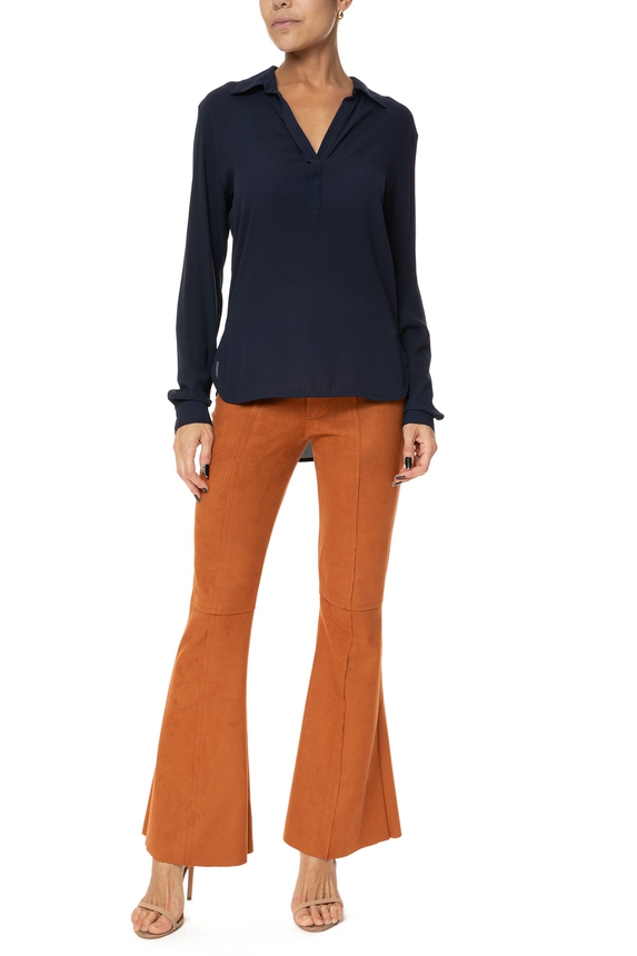 Blusa Crepe Azul - DG76141 MOB