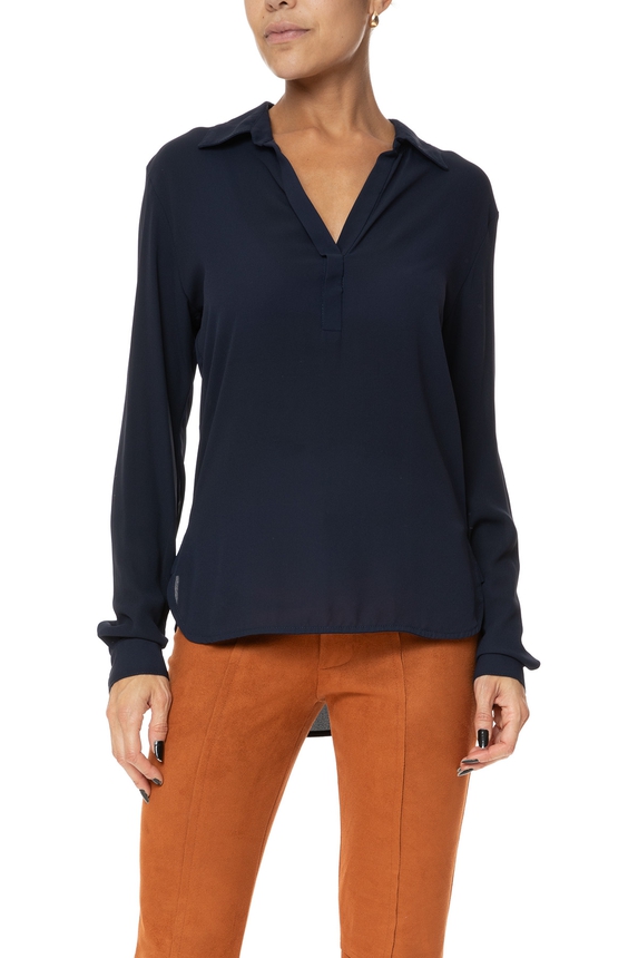 Blusa Crepe Azul - DG76141 MOB