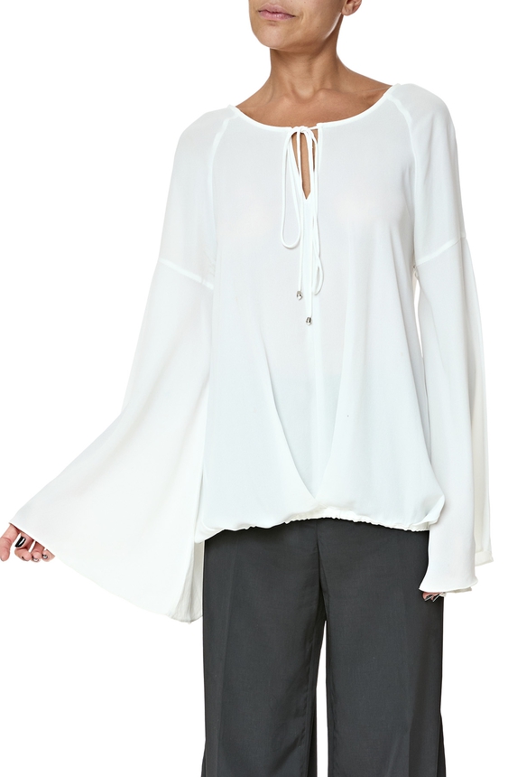 Blusa Crepe Bege - DG76598 Annexe