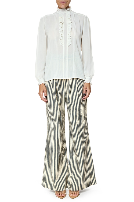 Blusa Crepe Bege - DG76678 Curadoria Dress & Go