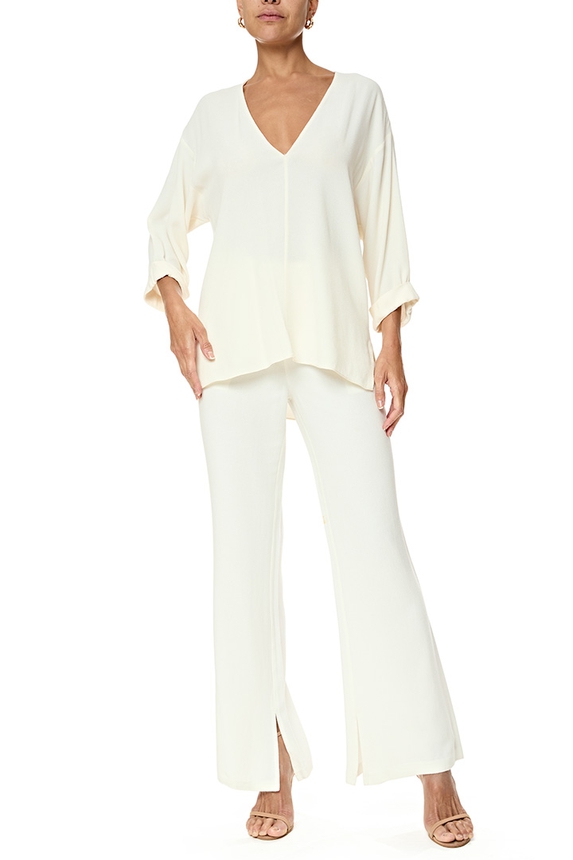 Blusa Crepe Bege - DG76856 Cris Barros
