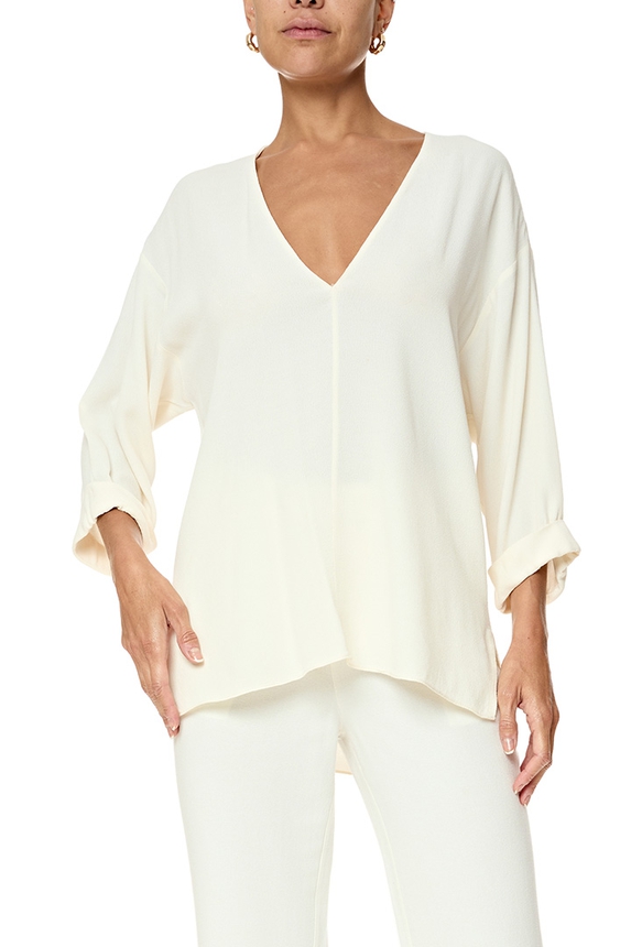 Blusa Crepe Bege - DG76856 Cris Barros
