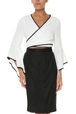 Blusa Crepe Branco