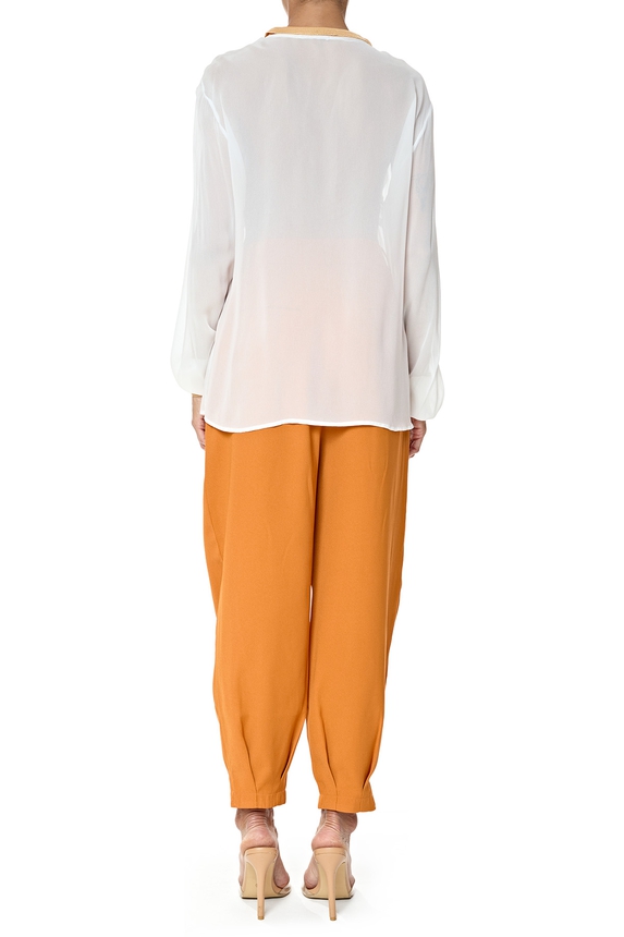 Blusa Crepe Branco - DG76274 Alcaçuz