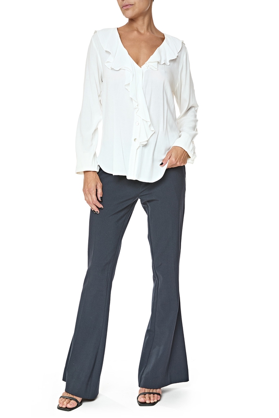 Blusa Crepe Branco - DG76596 Annexe