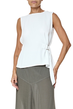 Blusa Crepe Branco