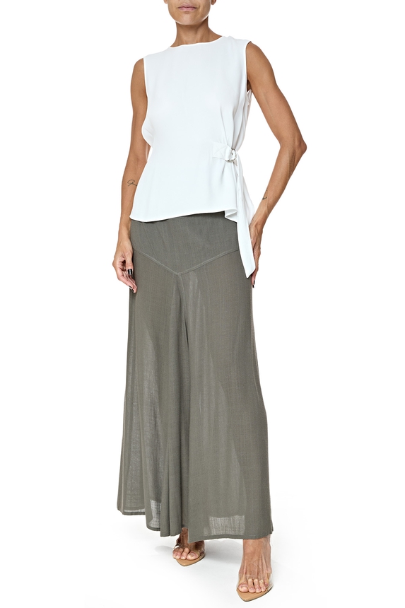 Blusa Crepe Branco - DG76676 Zara