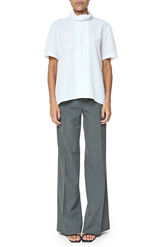 Blusa Crepe Branco - DG76686 Curadoria Dress & Go