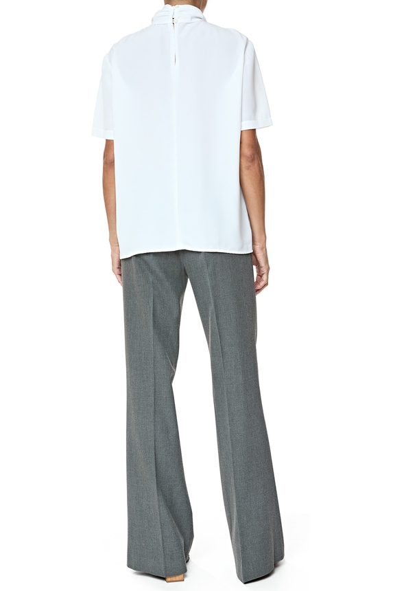 Blusa Crepe Branco - DG76686 Curadoria Dress & Go