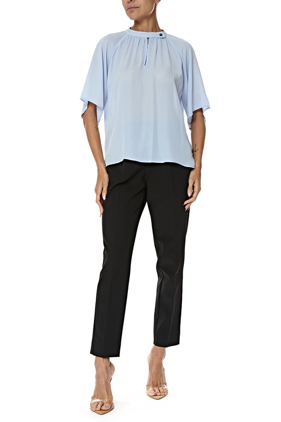 Blusa Crepe Cinza - DG76952 Amaro