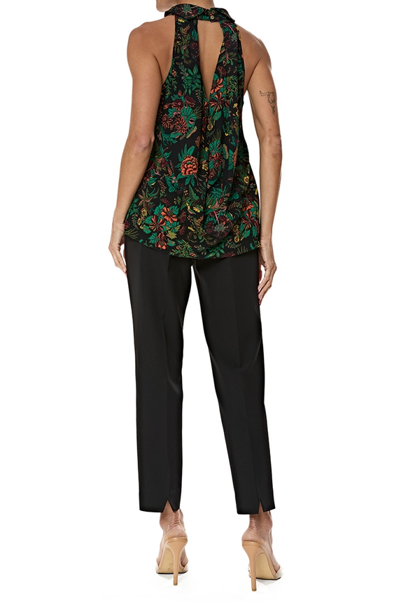 Blusa Crepe Estampado - DG76950 Curadoria Dress & Go