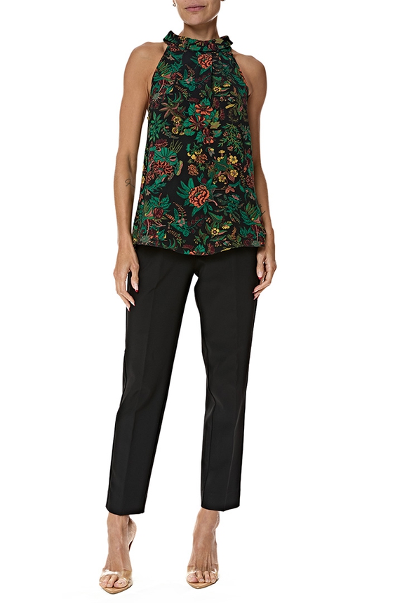 Blusa Crepe Estampado - DG76950 Curadoria Dress & Go