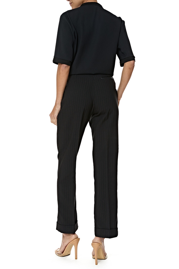 Blusa Crepe Preto - DG76953 Shoulder