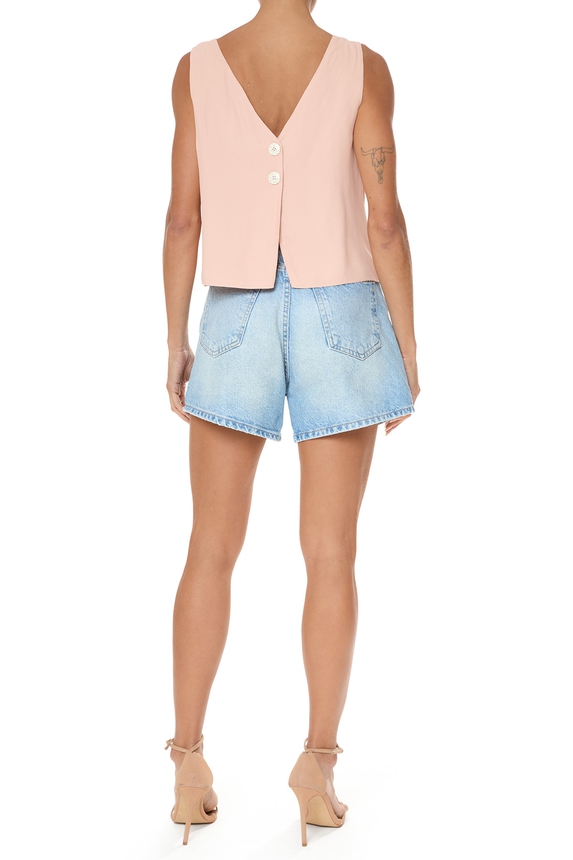 Blusa Crepe Rosa - DG75985 Stella Bastos