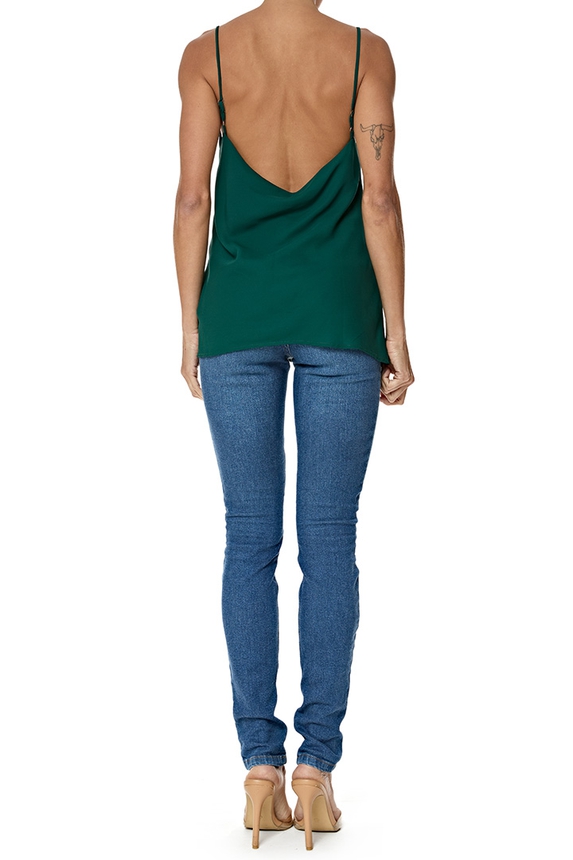 Blusa Crepe Verde - DG77059 Curadoria Dress & Go