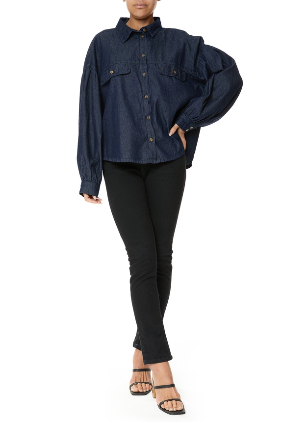 Blusa Jeans Azul - DG75922 Amaro