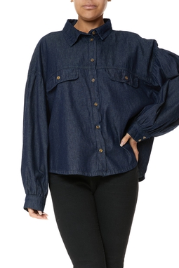 Blusa Jeans Azul