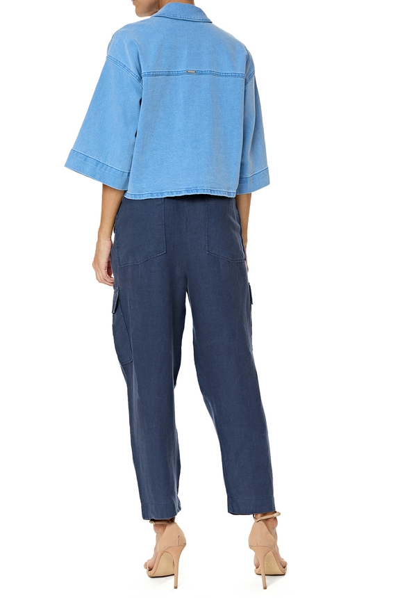 Blusa Jeans Azul - DG76145 Curadoria Dress & Go