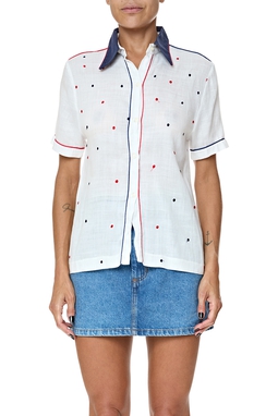 Blusa Linho Estampado