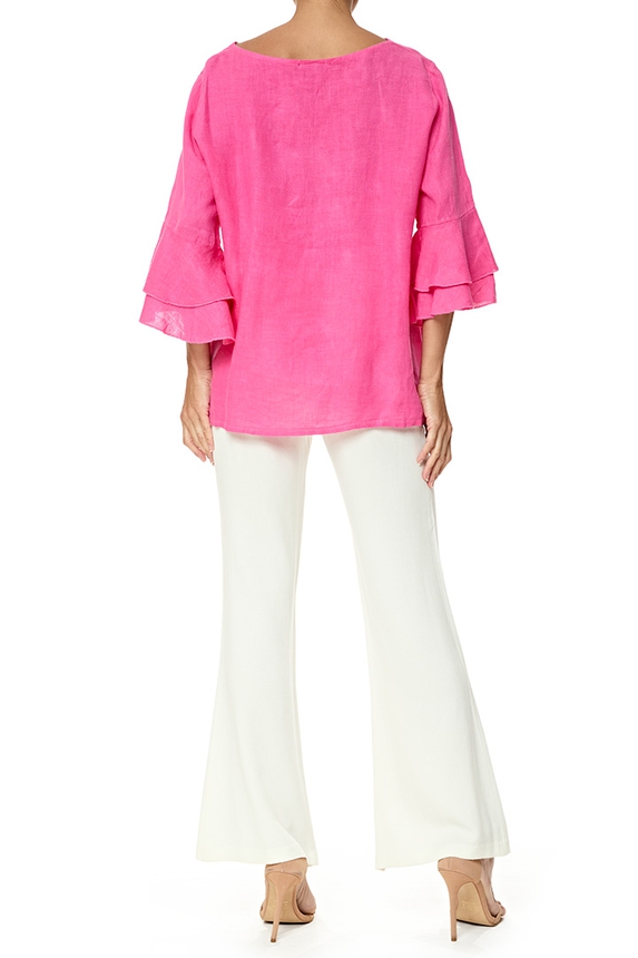 Blusa Linho Rosa - DG76779 Curadoria Dress & Go