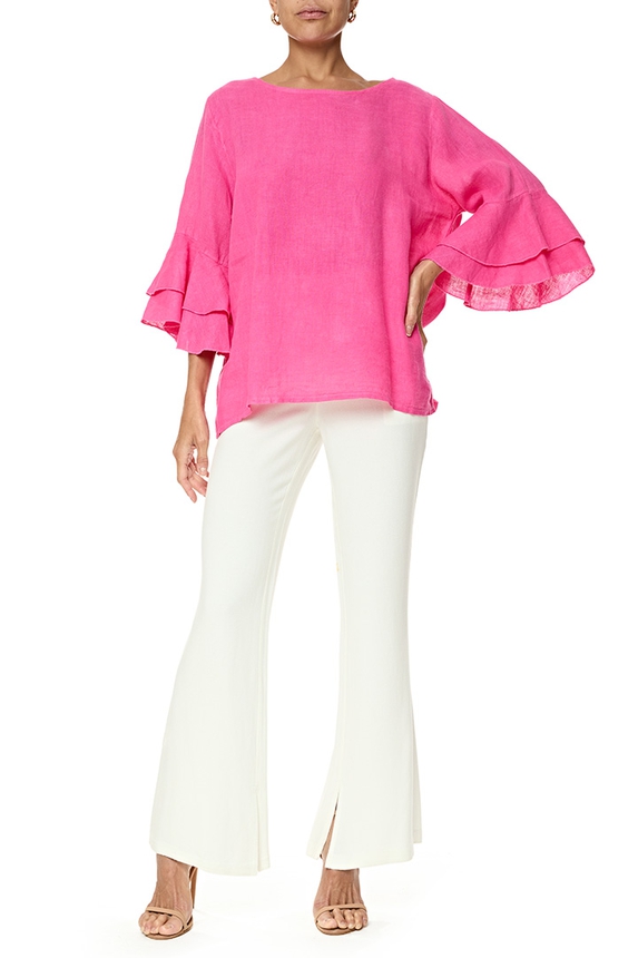 Blusa Linho Rosa - DG76779 Curadoria Dress & Go