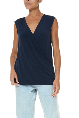 Blusa Malha Azul