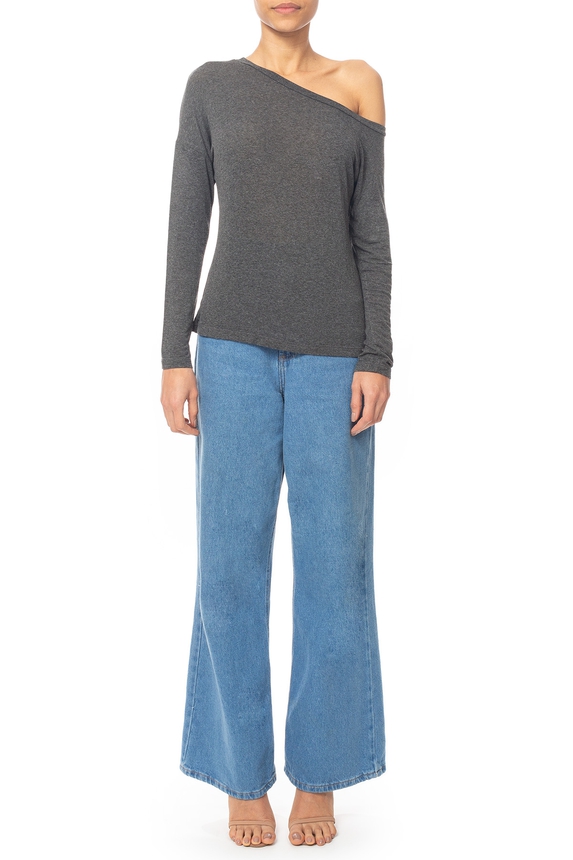 Blusa Malha Cinza - DG70549 Pusco