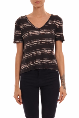 Blusa Manga Curta Viscose Estampado