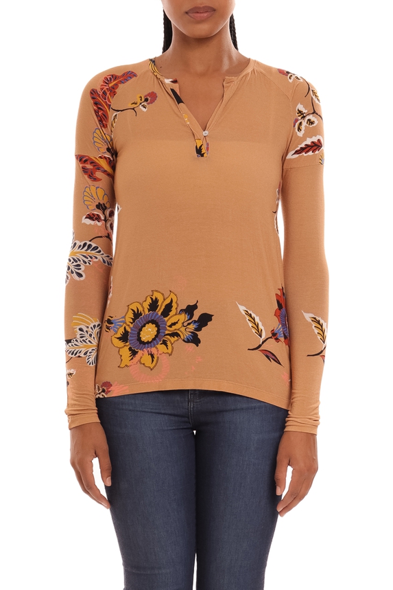 Blusa Manga Longa Viscose Estampado - DG30633 Animale