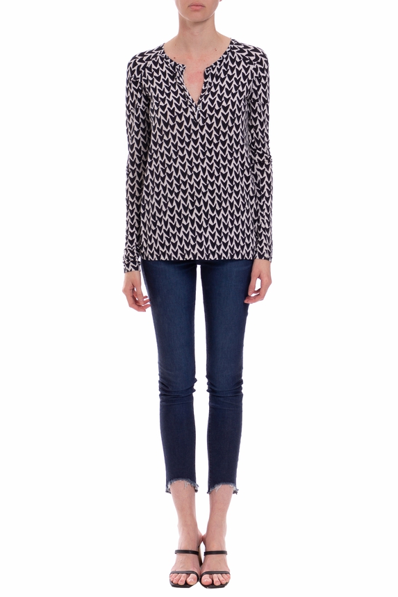Blusa Manga Longa Viscose Estampado - DG31658 Animale