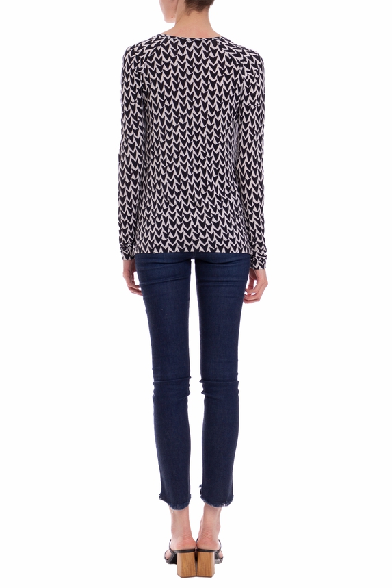 Blusa Manga Longa Viscose Estampado - DG31658 Animale