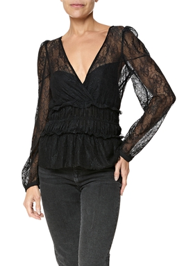 Blusa Renda Preto