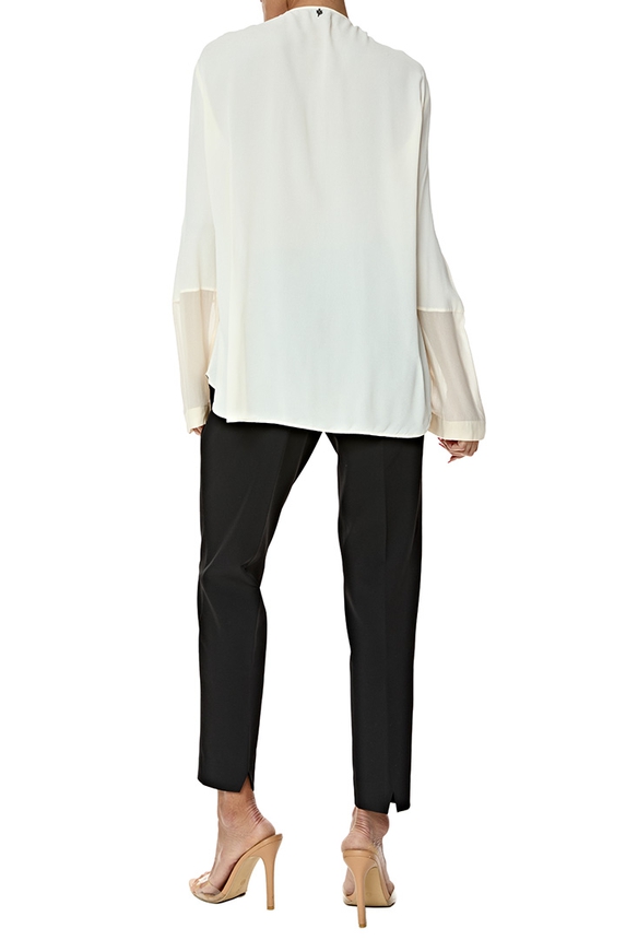 Blusa Seda Branco - DG76991 Le Lis Blanc