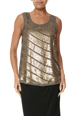 Blusa Seda Cinza