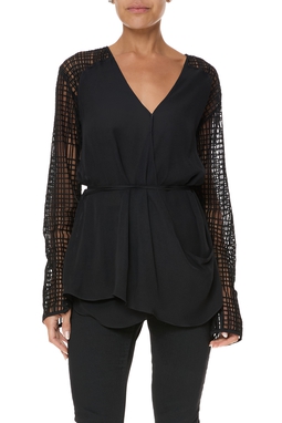 Blusa Seda Preto