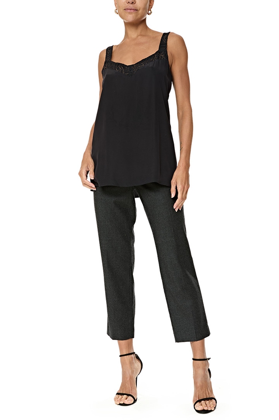 Blusa Seda Preto - DG76850 Ricardo Almeida