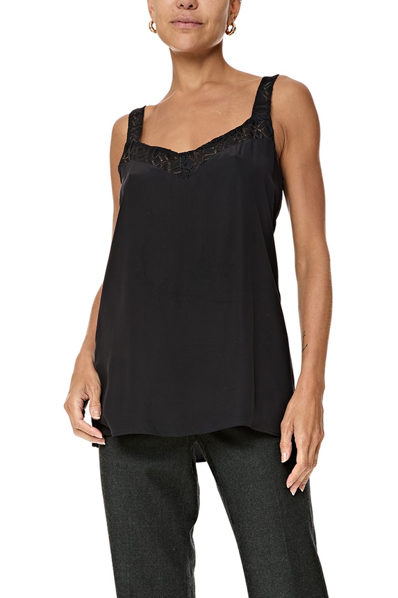 Blusa Seda Preto - DG76850 Ricardo Almeida