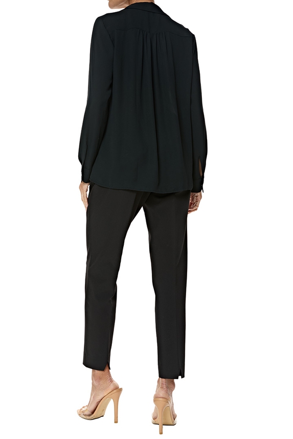 Blusa Seda Preto - DG76990 Ann Taylor