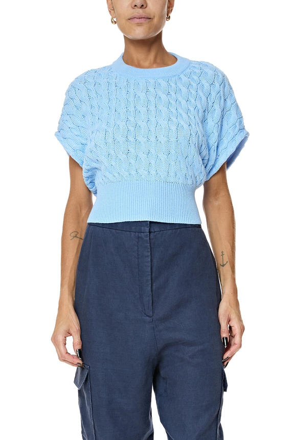 Blusa Tricot Azul - DG76137 Le Lis Blanc