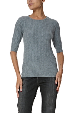 Blusa Tricot Cinza