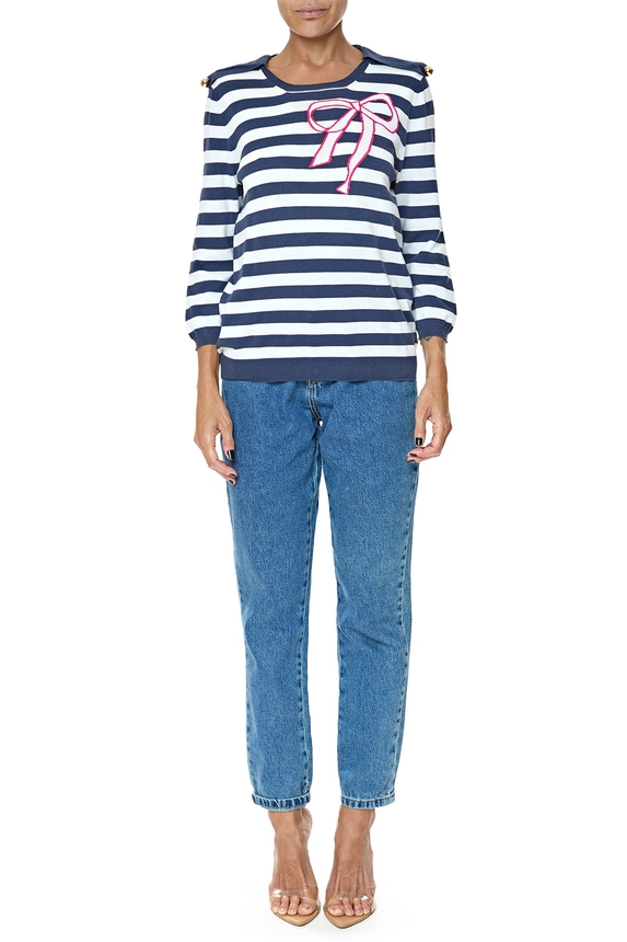 Blusa Tricot Estampado - DG76684 Red Valentino