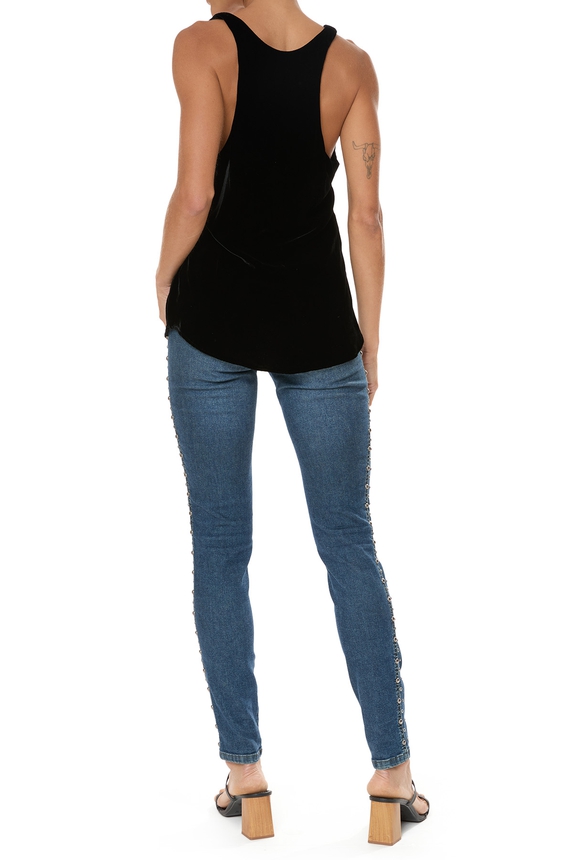 Blusa Veludo Preto - DG75995 Ricardo Almeida